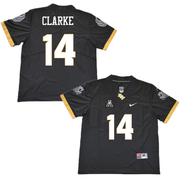 Men #14 Nevelle Clarke UCF Knights College Football Jerseys Sale-Black